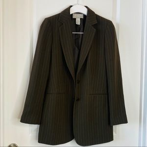 Liz Claiborne Collection Striped Blazer Jacket 8